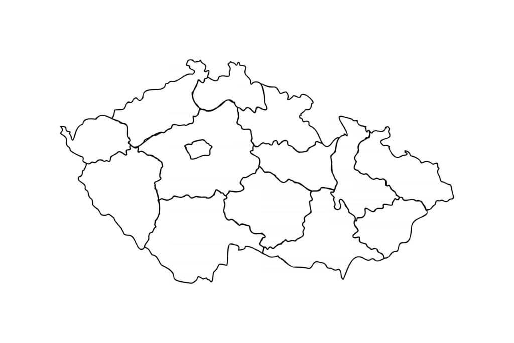 Map of Czech Republic Image